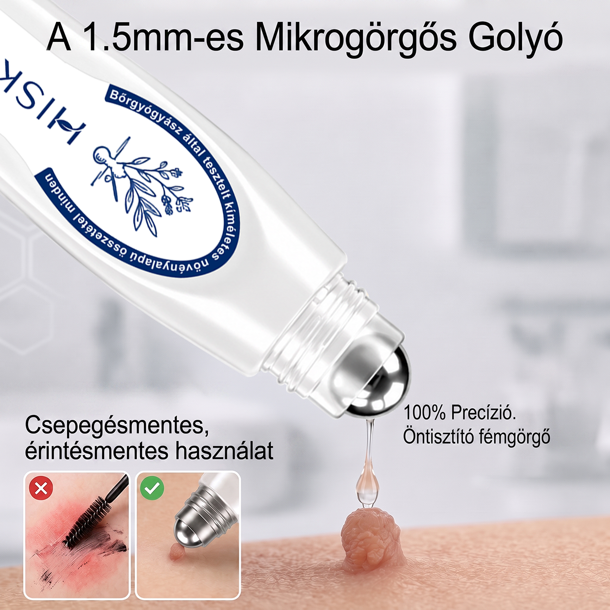 💕Hivatalos Márkabolt | 🚢🚢 Hiskin® 7 napos Szemölcseltávolító Roll-on Ápoló Folyadék (Fájdalommentes rollerball technológia, hegek nélkül) 🐬
