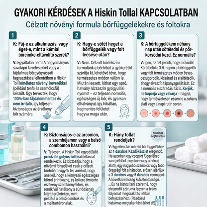 💕Hivatalos Márkabolt | 🚢🚢 Hiskin® 7 napos Szemölcseltávolító Roll-on Ápoló Folyadék (Fájdalommentes rollerball technológia, hegek nélkül) 🐬
